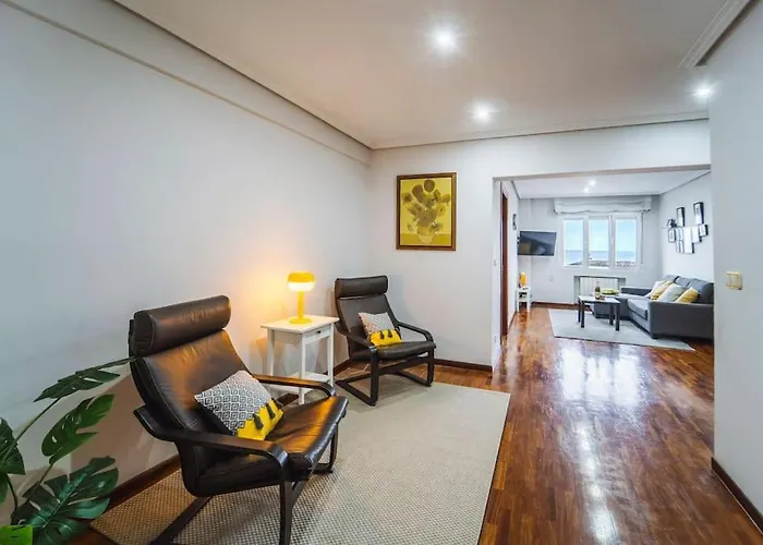 公寓 Ventana De Poniente, Dos Frente A La Playa Con Parking Privado *